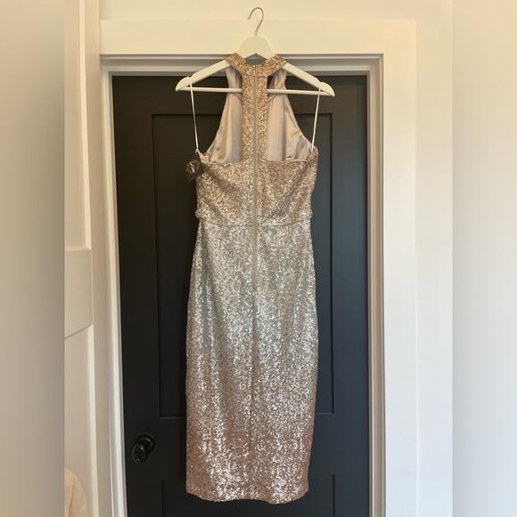 Sequin gold and silver formal dress - Picture 2 of 4